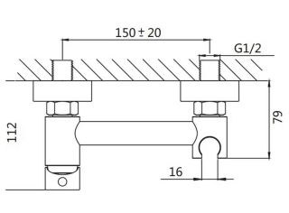 Гигиенический душ со смесителем Shevanik S107T оружейная сталь
